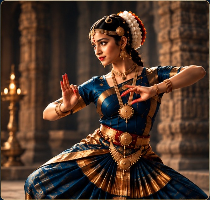 Bharatanatyam dancer